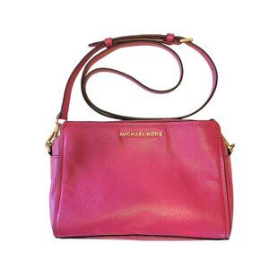 Michael Kors Pebbled Leather Triple Compartment Crossbody Bag